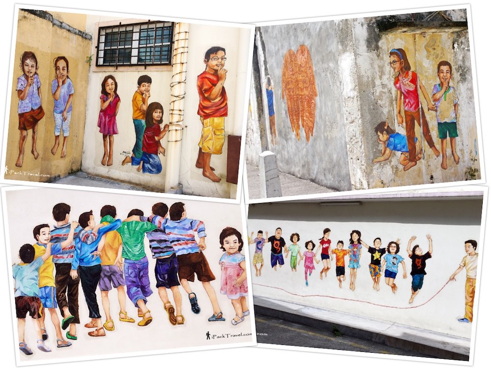 Street Arts @ Mural Art's Lane: Kids playing games in 2017