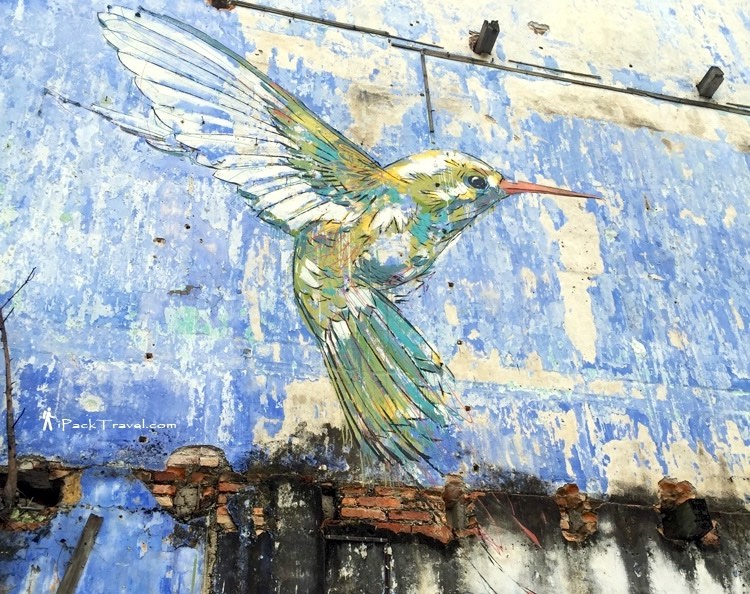 "Art of OldTown" Mural: Hummingbird