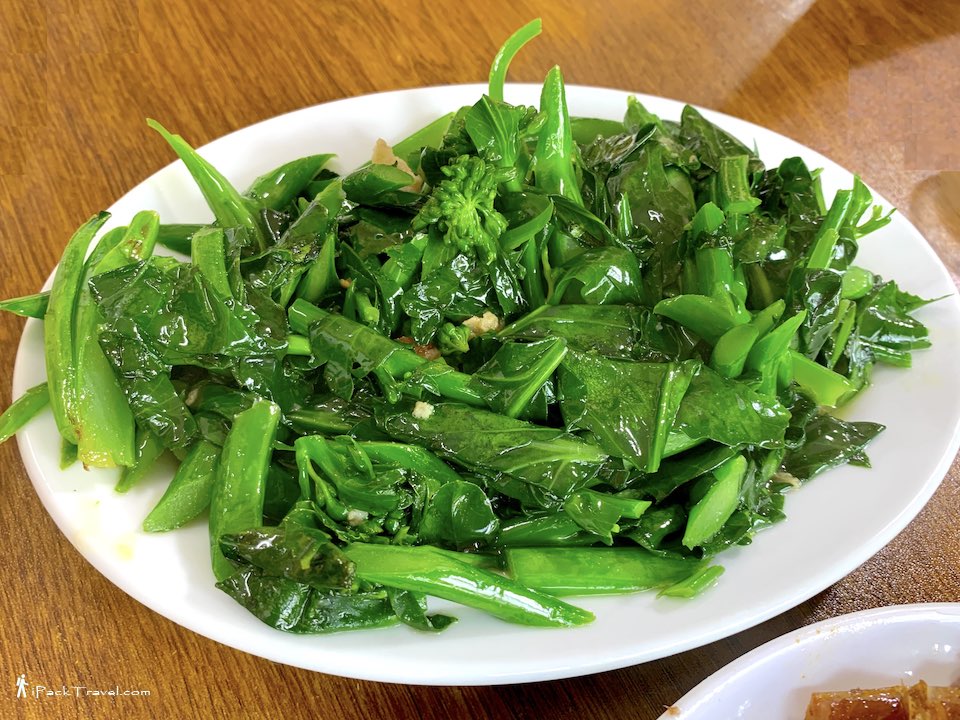 A-Hao Xikou Goose Meat Shop (溪口阿浩鹅肉店): Stir-fried baby kailan