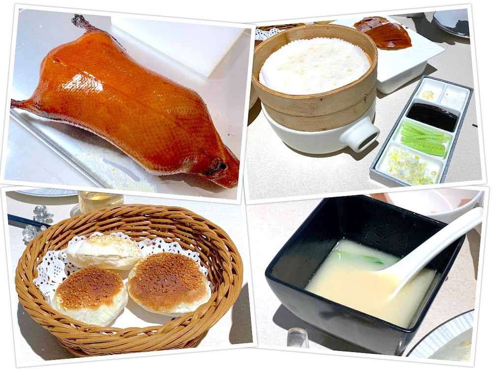 Da Dong Roast Duck (大董烤鸭.董烧鸭): Peking Duck, wraps, condiments, sesame buns, duck soup