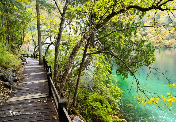 Jiuzhai Valley (九寨沟): path from Arrow Bamboo Lake to Panda Lake