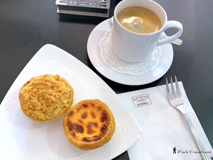 Lord Stow's Cafe (澳门安德鲁咖啡店): Handmade Pumpkin Pie (手作南瓜批) + black coffee + Portuguese egg tart