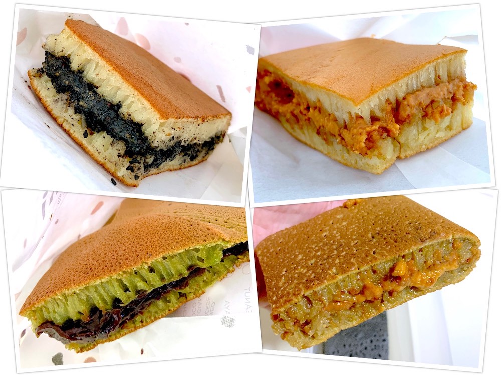 Munchi Pancakes: Traditional min jiang kueh with original and green tea skins