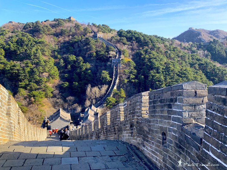 Mutianyu Great Wall (慕田峪长城): Full view of eastern segment