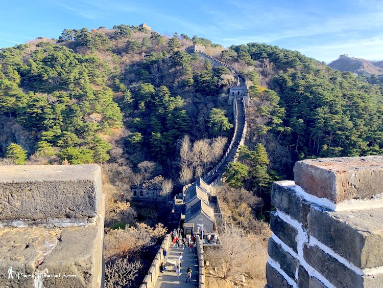 Mutianyu Great Wall (慕田峪长城): View of Towers 4 to 1 