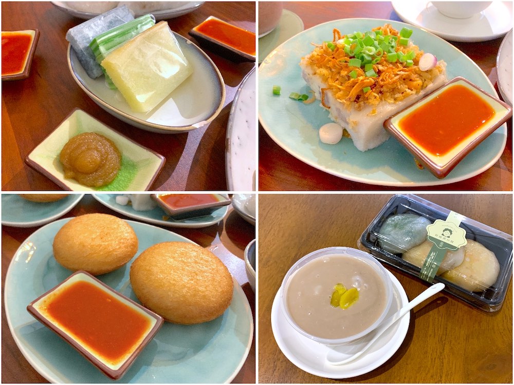Ah Ma TeoChew Kuih (阿嬷潮州糕): Pulut Tai Tai (蓝花饭), Thousand Layers Matcha Kuih (千层抹茶糕), Baked Cassava Kuih ( 烤木薯糕), Yam Kuih (芋头糕), Golden Bun Oh Ni (黄金芋泥包) and Teochew Oh Ni (潮州芋泥)