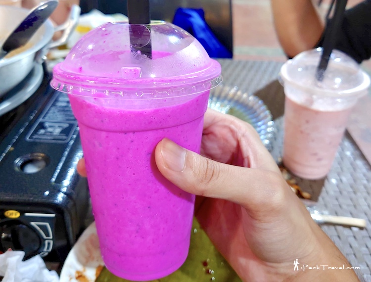 The Barracks: Red dragonfruit shake