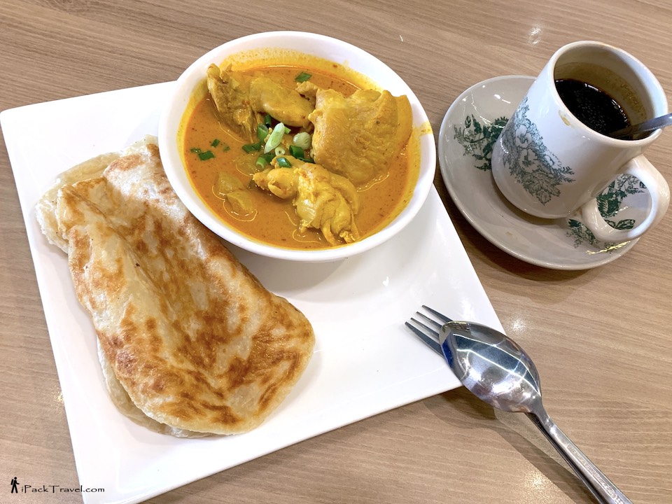Uncle Five Coffee: Curry Potato with Roti Canai (印度煎饼咖喱马铃薯)