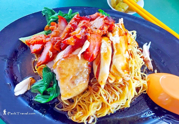 Hong Kong Soya Sauce Chicken Noodle Rice (香港玫瑰油鸡面饭): Soya Sauce Chicken Noodle