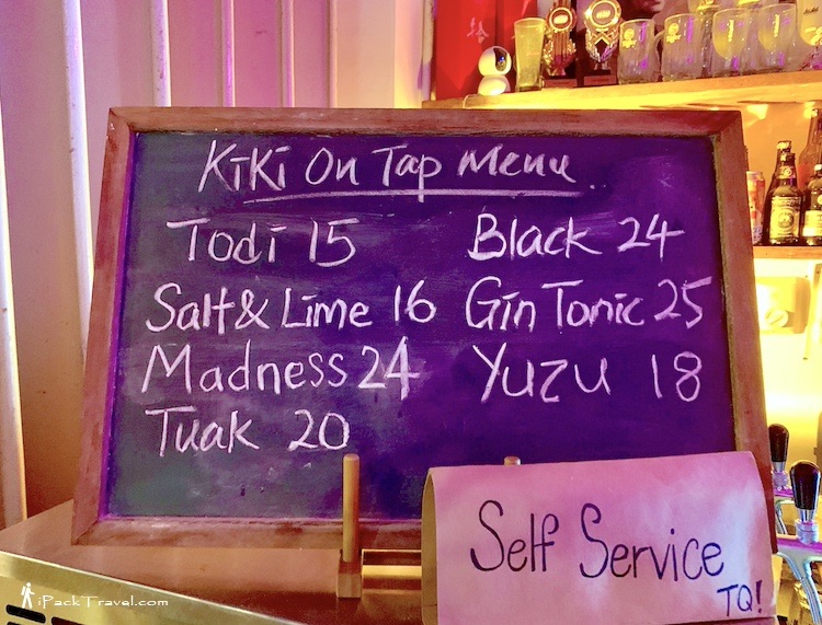 Kiki Lalat: On Tap menu