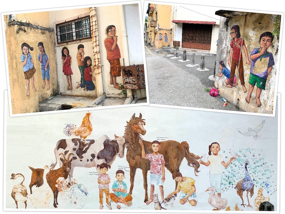 Street Arts @ Mural Art's Lane: Kids playing games in 2024