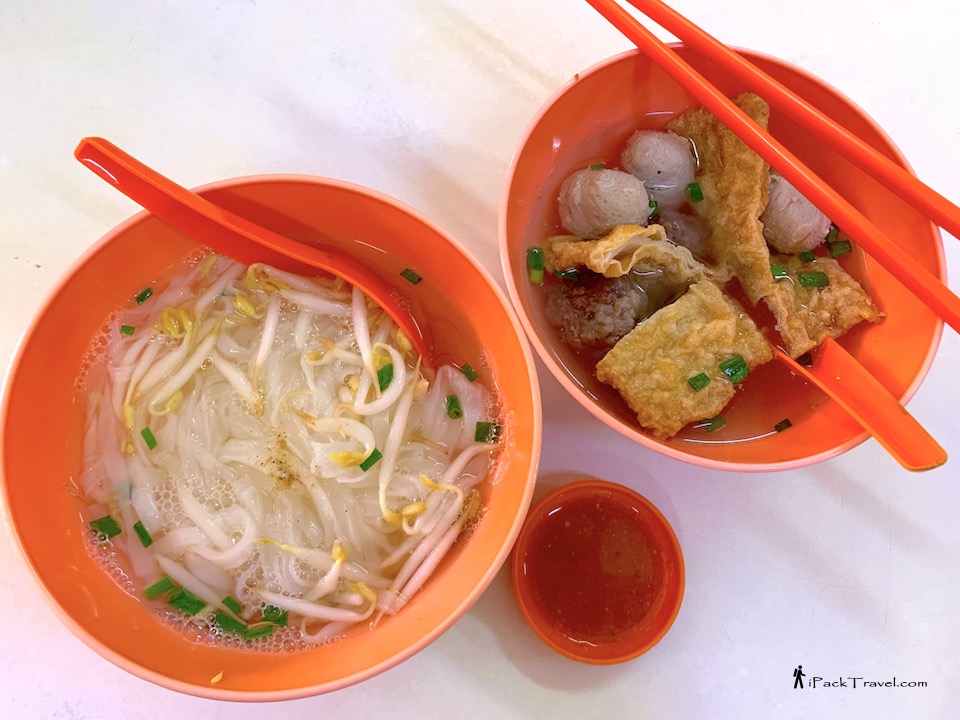 Restoran Thean Chun (天津茶室): Sha hor fun with beef balls, beef & tendon balls and fried tofu skin with fish paste