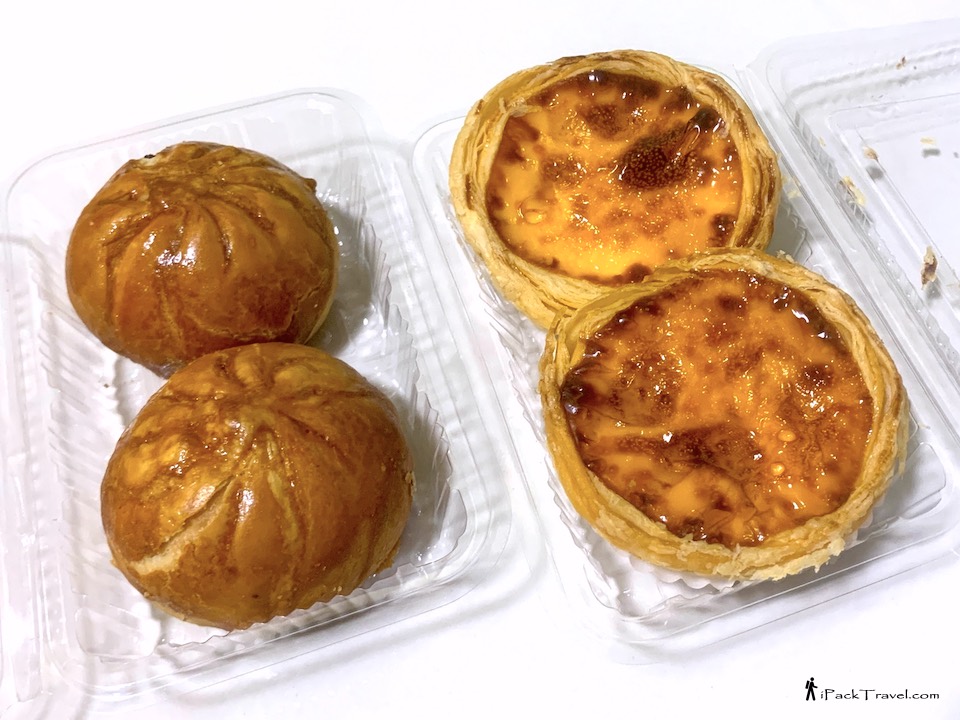 Castella Cake & Bakery House (古早味蛋糕坊): Siew Pow (烧包) and Portuguese Egg Tart (蛋挞)