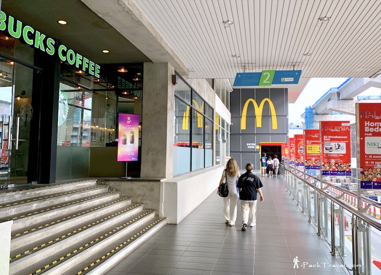 JB City Square: Walk past Starbucks @ JBCC to exit for McDonald