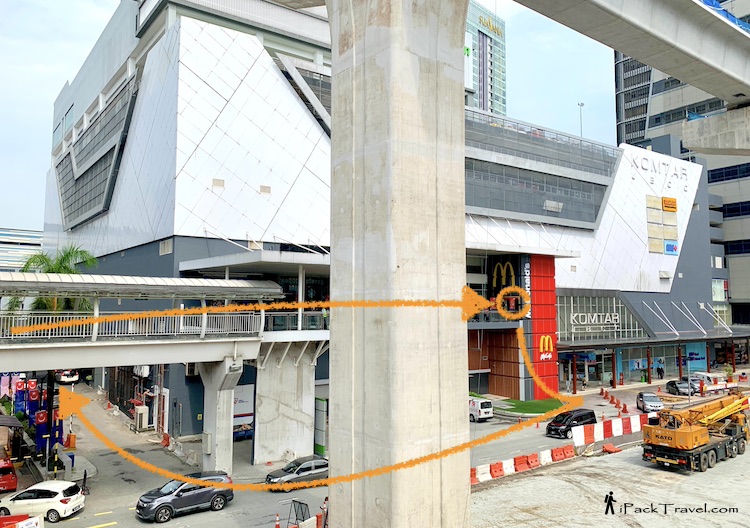 JB City Square: Path around KOMTAR JBCC