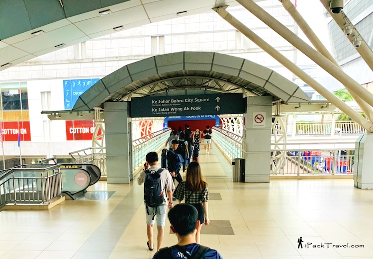 JB City Square: Connecting bridge from JB Sentral