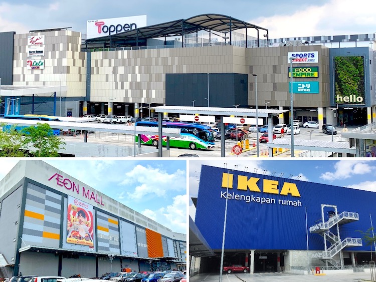 JB Mall: Toppen / AEON Mall Tebrau City / IKEA Tebrau