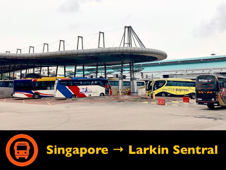 Singapore-Johor Bus: Singapore to Larkin Sentral (Bus Terminal) in Johor Bahru