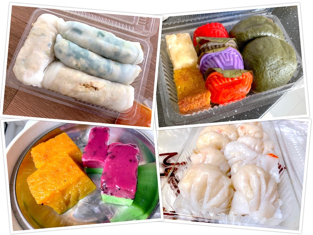 Nyonya Sister @ JB City Square: Chee cheung fun, ang ku kueh, chendol kueh, Nyonya kueh, shrimp dumplings, yam cake, etc. 
