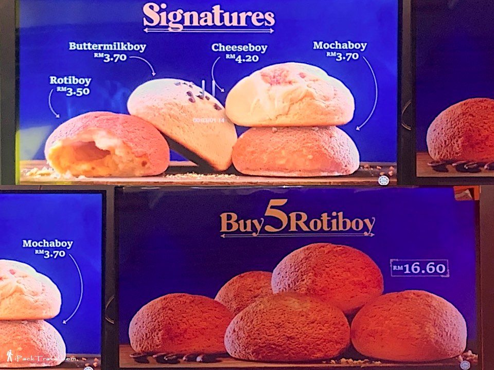 Rotiboy Bakeshoppe: Menu