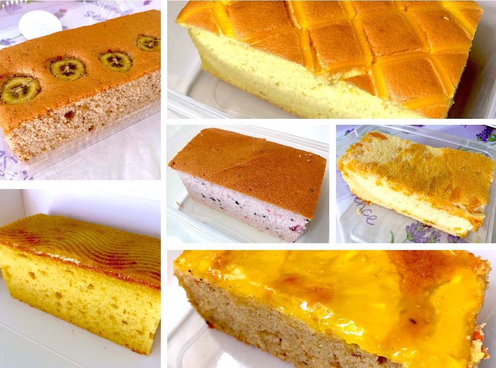 Salt Bakes: Yuzu Cake, Lemon Cake, Matcha Red Bean Cake, Blueberry Cake, Banana Cake & Peach Cake