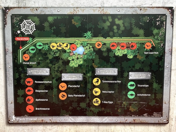 Changi Jurassic Mile: Map