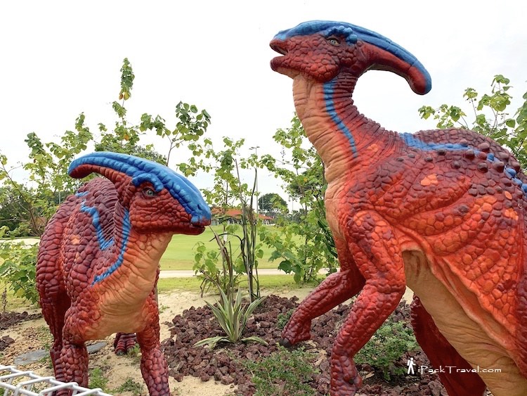 Changi Jurassic Mile: Two parasaurolophus