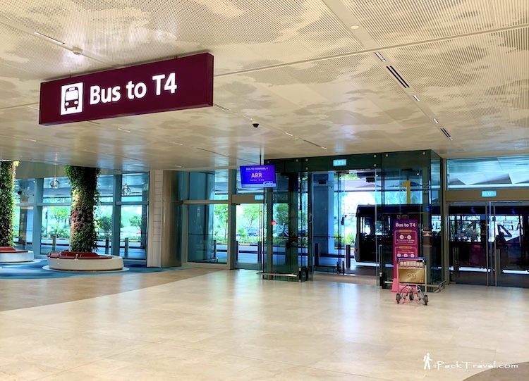 Exit for Bus to Changi Terminal 4 