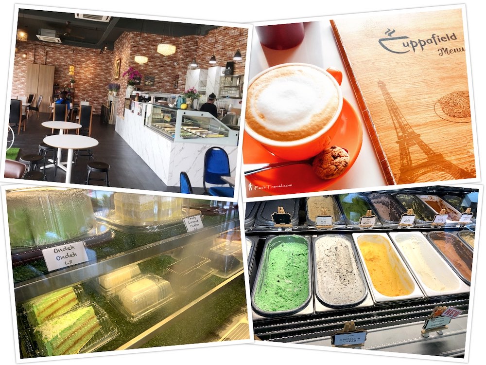 Cuppafield Cafe: Cafe interior with gelato counter