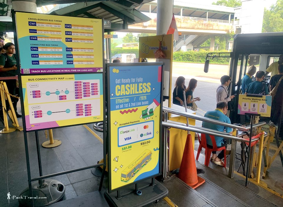 Singapore-Johor Bus: Fully cashless Causeway Link services