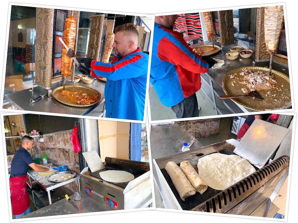 Zaituna: Preparing the shawarma