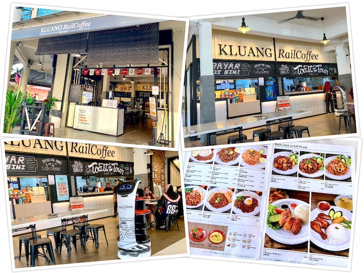 Kluang Rail Coffee @ Jalan Duku: Interior & robot